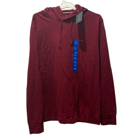 Men's Long Sleeves Hoody, Tommy Hilfiger, L/G, Red, NWT - Picture 1 of 9